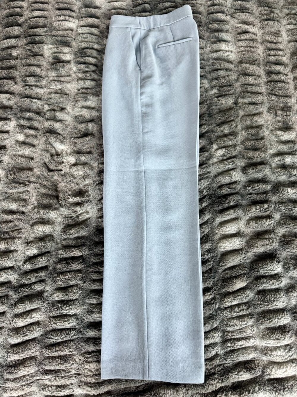 Aritzia The Limitless Pant Crepette Light Blue Wide Leg Trouser Size 4